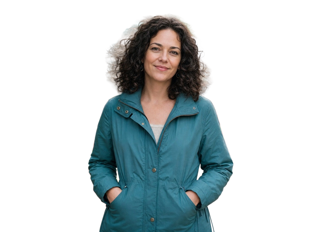 The same portrait with a transparent background